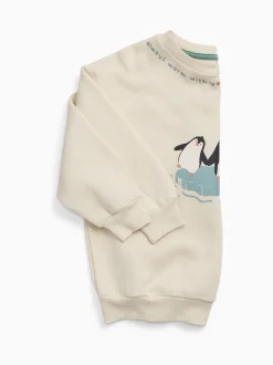 MORI Cream Penguin Supersoft Christmas Sweatshirt Jumper