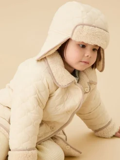 MORI Cream Supersoft Cosy Trapper Hat