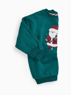 MORI Dark Green Santa Supersoft Christmas Sweatshirt