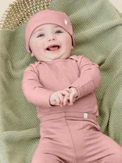 MORI Pink Stretch Baby Hat