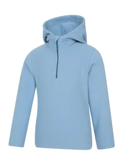 Mountain Warehouse Blue Camber II Kids Fleece Hoodie