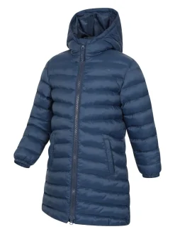 Mountain Warehouse Blue Florence Longline Padded Jacket