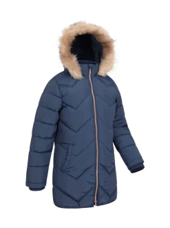 Mountain Warehouse Blue Galaxy Water Resistant Long Padded Jacket