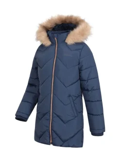 Mountain Warehouse Blue Galaxy Water Resistant Long Padded Jacket