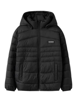 Name It Black Hooded Puffer Jacket