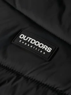 Name It Black Hooded Puffer Jacket