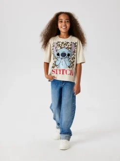 Name It Cream Stitch Graphic T-Shirt