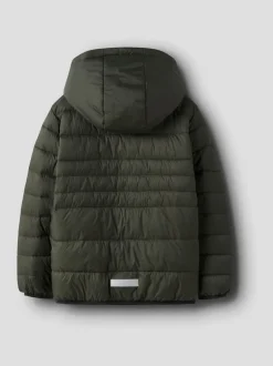 Name It Forest Green Hooded Puffer Jacket