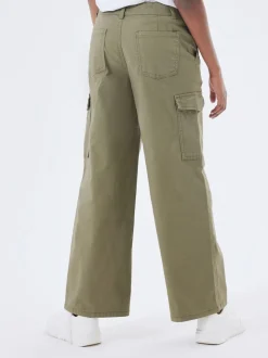 Name It Green Wide Leg Cargo Trousers