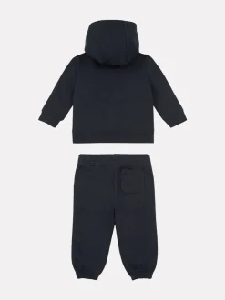 New Balance Black Full Zip Hoodie Cotton Short & T-Shirt Set