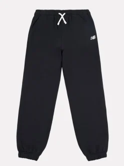 New Balance Black Kids French Terry Small Logo Joggers