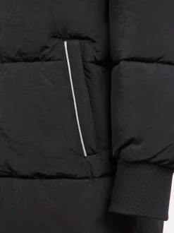 New Balance Black Longline Puffer Coat