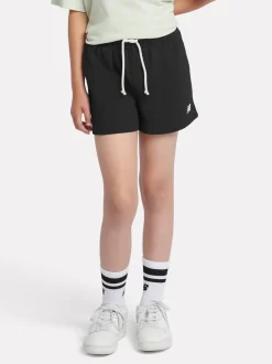 New Balance Black Small Girls Logo Shorts