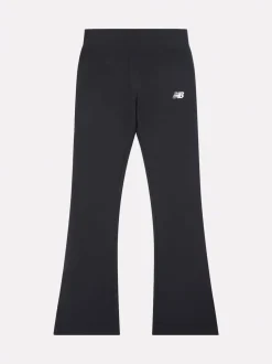 New Balance Black Small Logo Flare Leggings