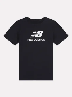 New Balance Black Stacked Logo T-Shirt