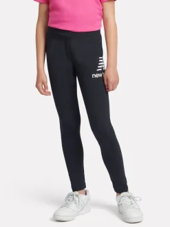 New Balance Black Stacked Logo Leggings