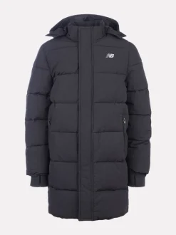 New Balance Black Wide Baffle Puffer Coat
