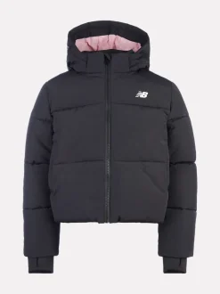 New Balance Black Wide Baffle Puffer Jacket
