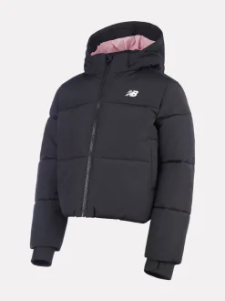 New Balance Black Wide Baffle Puffer Jacket