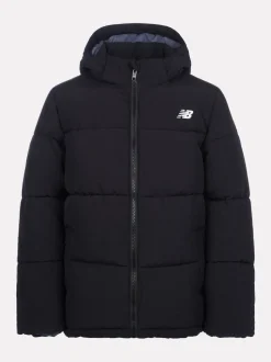 New Balance Black Wide Baffle Puffer Coat