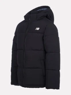 New Balance Black Wide Baffle Puffer Coat