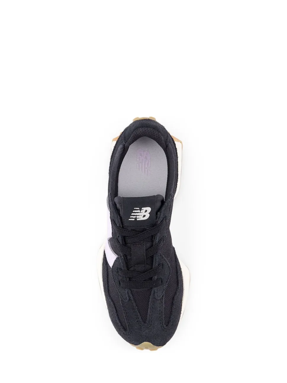 New Balance Black/Purple Girls 327 Trainers