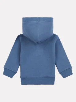 New Balance Blue Kids French Terry Stacked Logo Hoodie