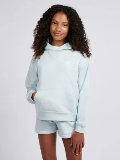 New Balance Blue Small French Terry Logo Hoodie