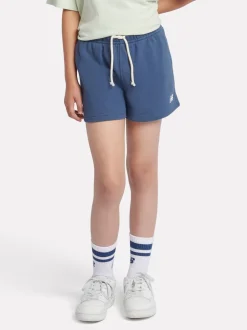 New Balance Blue Small Girls Logo Shorts