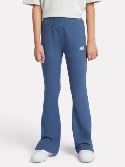 New Balance Blue Small Logo Flare Leggings