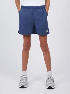 New Balance Blue Small Logo Woven Shorts