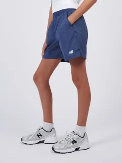 New Balance Blue Small Logo Woven Shorts