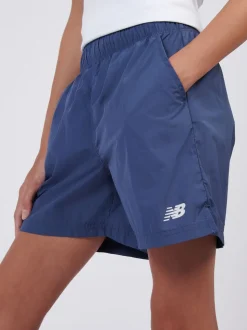 New Balance Blue Small Logo Woven Shorts