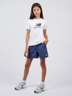 New Balance Blue Small Logo Woven Shorts