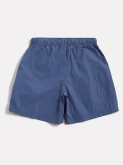 New Balance Blue Small Logo Woven Shorts