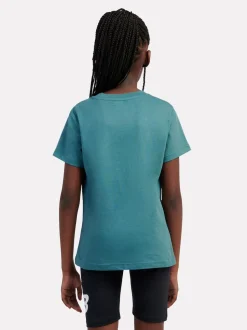 New Balance Blue Stacked Logo T-Shirt