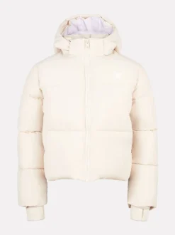 New Balance Cream Wide Baffle Puffer Jacket