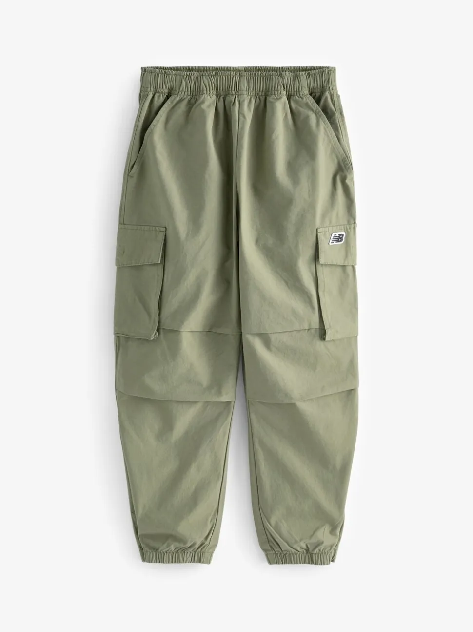 New Balance Green Girls 100% Cotton Premium Cargo Joggers