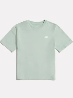 New Balance Green Kids Jersey Small Logo T-Shirt