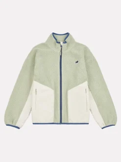 New Balance Green Premium Borg Zip Thru Funnel Fleece