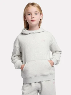 New Balance Grey Small French Terry Logo Hoodie