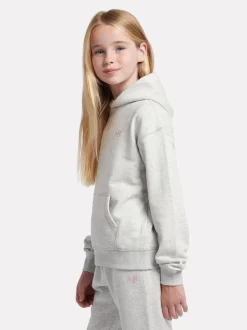 New Balance Grey Small French Terry Logo Hoodie