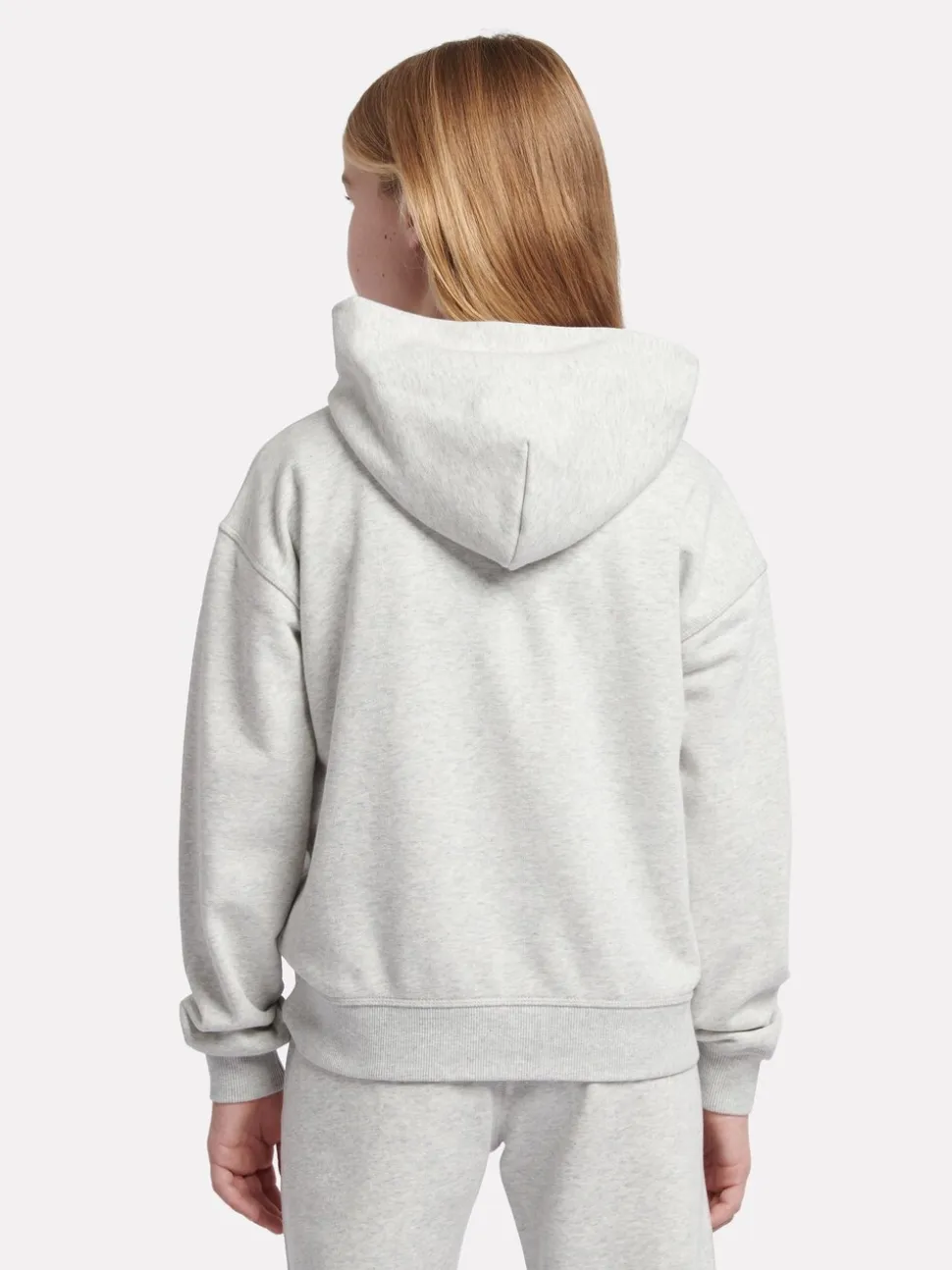 New Balance Grey Small French Terry Logo Hoodie