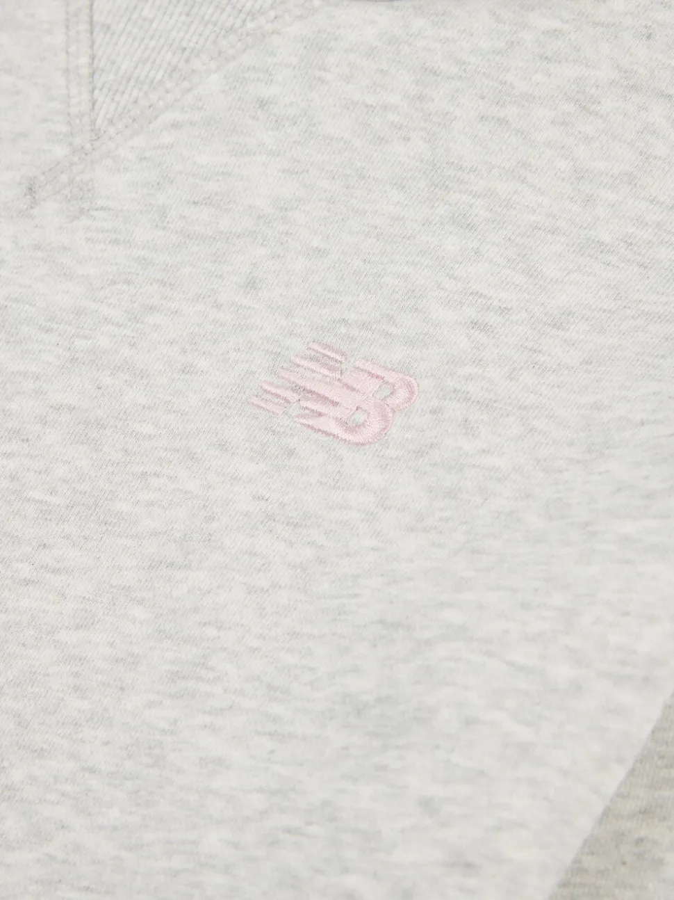 New Balance Grey Small French Terry Logo Hoodie