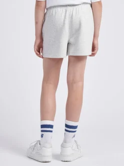 New Balance Grey Small Girls Logo Shorts