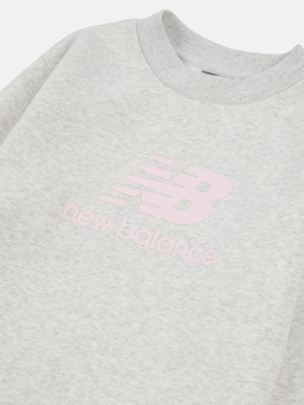 New Balance Grey Stacked Logo Sweatshirt