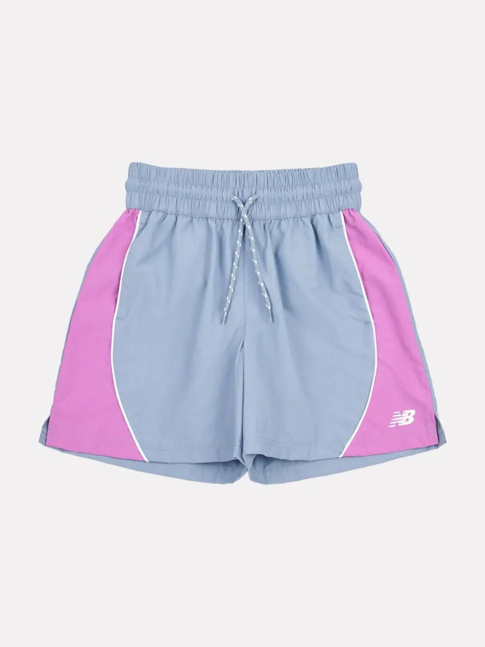 New Balance Light Blue Kids Panelled Woven Track Shorts