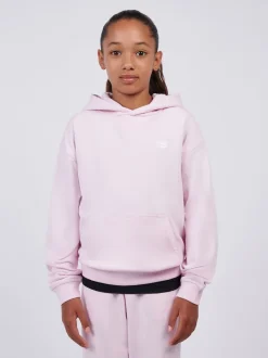 New Balance Pink Small French Terry Logo Hoodie