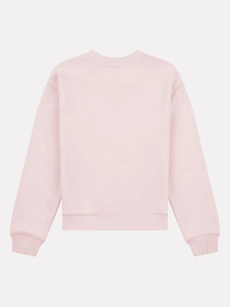 New Balance Pink Small Kids French Terry Logo Crew Sweater