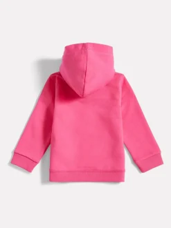 New Balance Pink Stacked Logo FT Hoodie